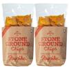 Mi Adelita Stone Ground Tortilla Chips Paprika 150g (Pack 2) / Mexican Snack Natural Tortilla Nacho Chips view 1