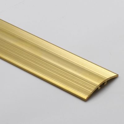 ARCVOX Non-slip Brass Threshold Strip Bar, Scratch-Resistant Transition Strips, Flat Divider Strip Decoration, Heavy Duty Brass Ramp Reducer (Size : 4 cm thicker)