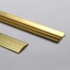 ARCVOX Non-slip Brass Threshold Strip Bar, Scratch-Resistant Transition Strips, Flat Divider Strip Decoration, Heavy Duty Brass Ramp Reducer (Size : 4 cm thicker) view 2