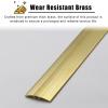 ARCVOX Non-slip Brass Threshold Strip Bar, Scratch-Resistant Transition Strips, Flat Divider Strip Decoration, Heavy Duty Brass Ramp Reducer (Size : 4 cm thicker) view 3