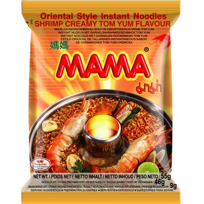 MAMA - Instant Pasta Shrimp Cream Multipack (30 x 55 g)