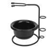 Metal Holder with Stable Base, 2pcs Shaving Brush Stand, Dust Proof, Shaving Soap Bowl for Home Hair Salon view 1