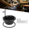 Metal Holder with Stable Base, 2pcs Shaving Brush Stand, Dust Proof, Shaving Soap Bowl for Home Hair Salon view 3