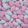 EinsSein 1kg Chocolate Dragees Mix Light Pink-Light Blue giveaways Wedding Chocolates Sweets drages Dragees mini Favours Guests Shapes Chocolate Table Hearts Party Baptism Communion Confirmation view 2