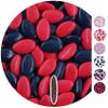 EinsSein 1kg Chocolate Dragees Mix Pink-Dark Blue giveaways Wedding Chocolates Sweets drages Dragees mini Favours Guests Shapes Chocolate Table Hearts Party Baptism Communion Confirmation Sweet view 1
