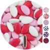 EinsSein 1kg Chocolate Dragees Mix White-Light Pink-Pink giveaways Wedding Chocolates Sweets drages Dragees mini Favours Guests Shapes Chocolate Table Hearts Party Baptism Communion Confirmation view 1