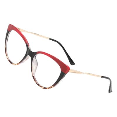 Blue Light Blocking Glasses, UV Blocking Glasses Accurate Amplification of Standard Pupil Distance for Women to Watch TV (Top Red)