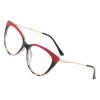 Blue Light Blocking Glasses, UV Blocking Glasses Accurate Amplification of Standard Pupil Distance for Women to Watch TV (Top Red) view 1