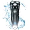 JQUAL Electric Razor for Men, Rechargeable IPX7 Waterproof Electric Shaver Wet and Dry Men's Rotary Shavers Electric Shaving Razors with Pop-up Trimmer (Color : Blackstone 3) view 2