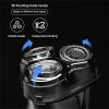 JQUAL Electric Razor for Men, Rechargeable IPX7 Waterproof Electric Shaver Wet and Dry Men's Rotary Shavers Electric Shaving Razors with Pop-up Trimmer (Color : Blackstone 3) view 4