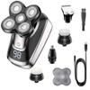 JQUAL Electric Razor for Men, 5 In 1 Electric Shaver Grooming Kits Electric Facial Body Wet And Dry Razor Men Beard Rotary Rechargeable Shaving Bald Machine view 1