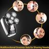 JQUAL Electric Razor for Men, 5 In 1 Electric Shaver Grooming Kits Electric Facial Body Wet And Dry Razor Men Beard Rotary Rechargeable Shaving Bald Machine view 4