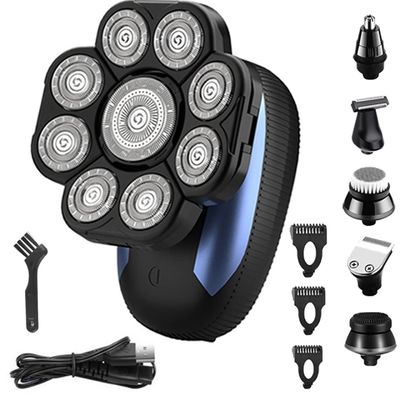 JQUAL Electric Razor for Men, Rechargeable All In One Hair Trimmer For Men Grooming Kit Electric Beard Trimmer Facial Body Eyebrow Nose Ear Trimmer