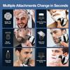 JQUAL Electric Razor for Men, 6 In 1 9D Head Shavers For Men Cordless Rechargeable LED Mens Head Razors For Bald Ipx 7 Waterproof view 2