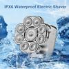 JQUAL Electric Razor for Men, 6 In 1 9D Head Shavers For Men Cordless Rechargeable LED Mens Head Razors For Bald Ipx 7 Waterproof view 4