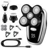 JQUAL Electric Razor for Men, 5 In 1 Grooming Kits Electric Shaver Facial Body Electric Razor For Men Beard Wet Dry Rotary Shaving Machine Bald Rechargeable Set view 1