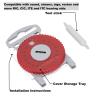 16pcs Hearing Aid HF4 Pro Protection Wax Guards Filters Cover(Red - Right Ear)2.4mm with Instruction Manual Compatible with Siemens,Signia,Rexton view 3