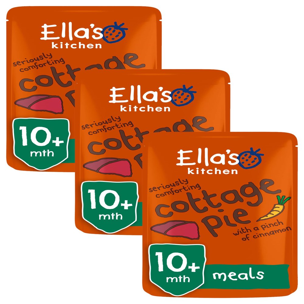 Ella's Kitchen Organic Cottage Pie Baby Pouch 10+ Months, 190g (Pack of 3)