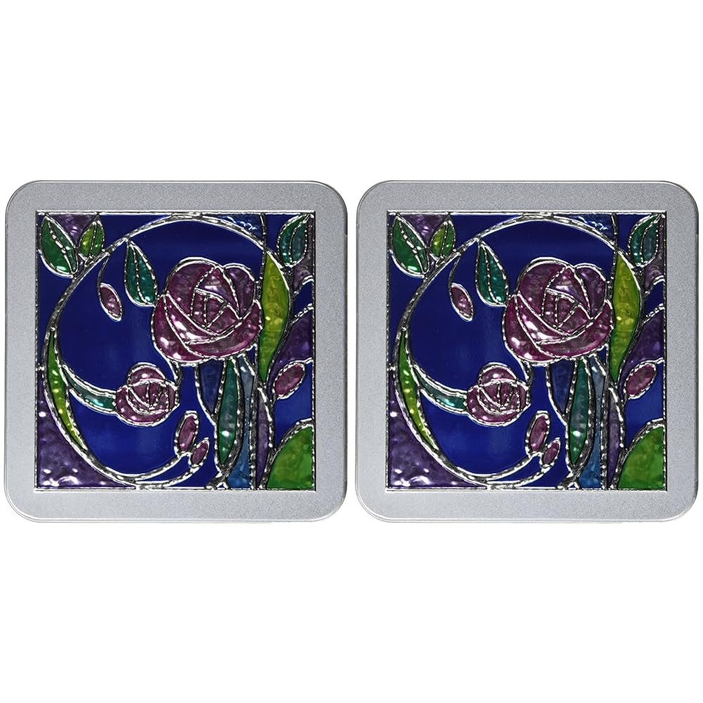Churchill's Confectionery Rose Garden Tin with Belgian Chocolate Biscuits 200 g (Pack of 2)