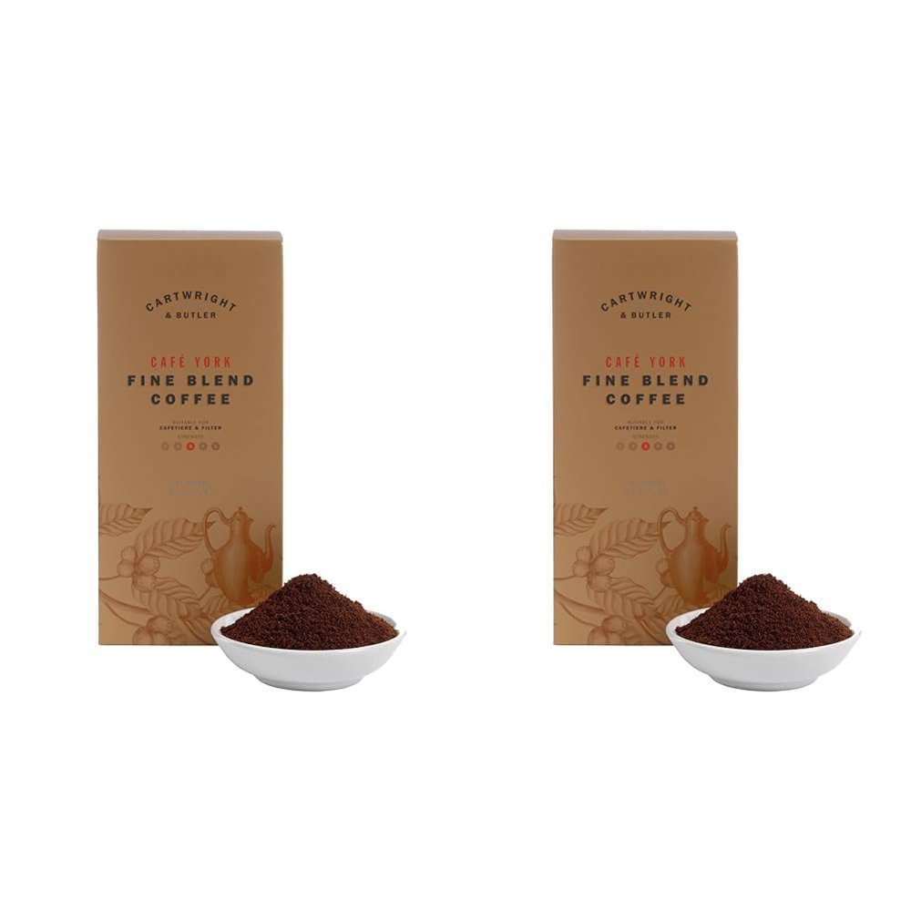 Cartwright & Butler Cafe York Blend Coffee in Carton 227 g (Pack of 2)