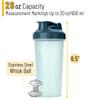 Mr. Pen- Shaker Bottle for Protein Mixes, 28 oz, Protein Shaker Bottle with Wire Whisk Ball, Shaker Cup, Mixer Bottle, Protein Shake Bottles, Protein Bottle, Protein Shake Bottle view 2