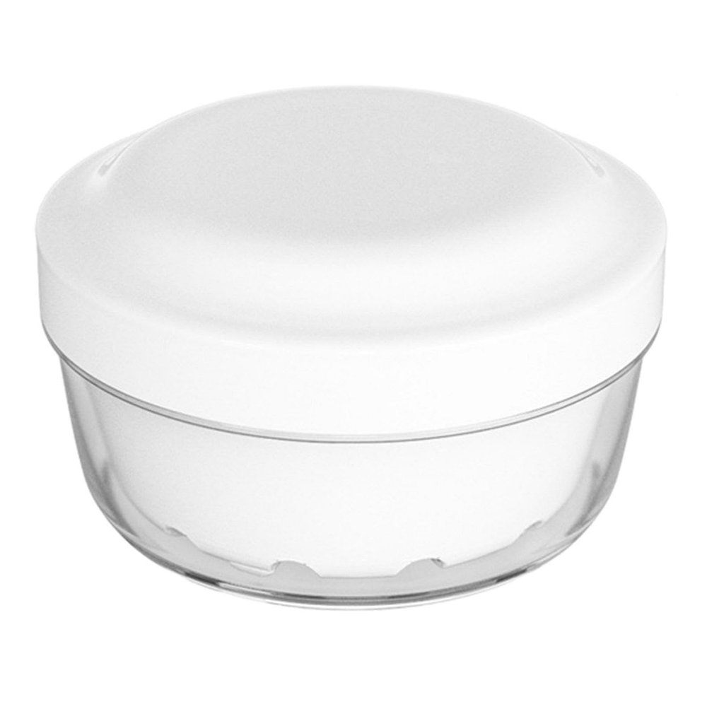 Denture Bath Case,denture bath,Double Layer,retainer case,Leakproof Portable Retainer Box,for Travel Cleaning Store(White)