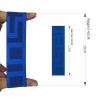 Male G String Adjustable Leather Harness Body Chest Half Harness Punk Belt Clubwear Costume Exotic Belts for Men (Blue, One Size) view 2