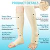 ACWOO Compression Socks for Women & Men, 2 Pairs Open Toe Graduated Stockings Support, Non-Slip Flight Socks Running Socks for Sports, Flying, Maternity Pregnancy, Nurses, Travel, Running view 2