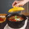 glass cooking pot Kitchen Cookware Ceramic Tableware Casserole Soup Pot Ceramic Breakfast Pot Soup Home Office Dinner Plate Dinner Pot Handle view 2