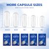 Angtai JN Empty Capsules Size 00 - Clear Fillable Vegetarian Capsules(100 Count) Size 00 Empty Pullulan Capsules with Two Micro Lab Spoons,- Veggie Capsules Empty Caps for DIY Your Own Supplements view 3