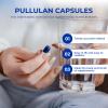 Angtai JN Empty Capsules Size 00 - Clear Fillable Vegetarian Capsules(100 Count) Size 00 Empty Pullulan Capsules with Two Micro Lab Spoons,- Veggie Capsules Empty Caps for DIY Your Own Supplements view 4