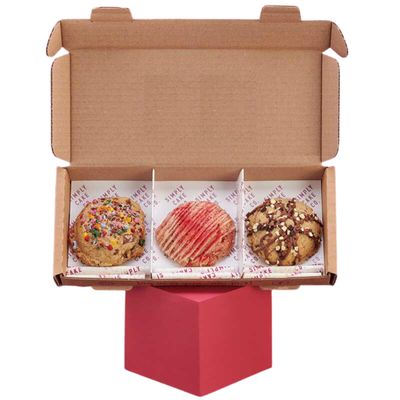 Simply Cake Co. - Cookie Selection - 3 All-Butter Cookies - Gluten Free - Chunky & Gooey - Classic Fillings - Delicious Variety - Luxury Treats - Made with Premium Ingredients