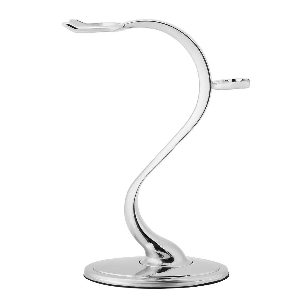 ANKROYU Men's Shaving Brush Holder, Shaving Brush Holder Home Salon Travel Shaver Holder Men's Shaving Brush Stainless Steel Rack Shaver Holder for Salon Home Travel Office Storage Use