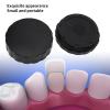 Dental Veneer Box, Dental All-Ceramic Veneer Processing Box, Portable and Reusable Denture Storage Box with Spare Pad, Round Shape, Ultra Thin Mesh, Black view 3