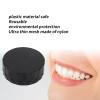 Dental Veneer Box, Dental All-Ceramic Veneer Processing Box, Portable and Reusable Denture Storage Box with Spare Pad, Round Shape, Ultra Thin Mesh, Black view 4