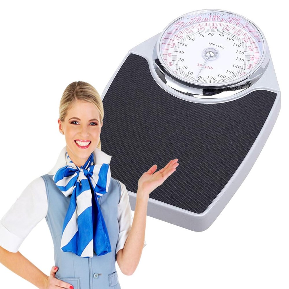 GLazzy Extra-High Capacity Mechanical Bathroom Scales, Large Analog Dial, Mechanical Scale Manual Zero Adjustment Design for Accurate Measurement