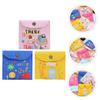 ABOOFAN 6pcs Lightweight Diaper Pouch for Women Sanitary Towel Storage Bag Outdoor Wet Bag Pads Button Closure view 3