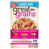 Great Grains Red Berry Almond Crunch Cereal, Strawberry Cereal with Cereal Clusters and Sliced Almonds, GMO Free Project Verified, 370ml Box view 1