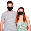 8 PCS Black Organic Cotton Face Masks Reusable Face Mask Washable Face Mask Face Covering Comfy Breathable Fashion Face Protections Man and Woman view 2
