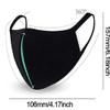 8 PCS Black Organic Cotton Face Masks Reusable Face Mask Washable Face Mask Face Covering Comfy Breathable Fashion Face Protections Man and Woman view 4