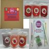 Fruity Red Selection Boba Bubble Tea Make at Home Kit 6-12 Extra Large Drinks view 1