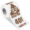 Qpout You're 40 Printed Toilet Paper,40th Birthday Gag Gift for Women and Men, Funny Novelty Roll for Best Friend, Prank Surprise, Bathroom Decorations for 40th Birthday Party view 1
