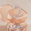 3 Set of Denture Case Denture Bath Box Cup with Strainer Basket Apricot Color view 3