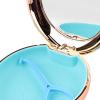 2 Set of Travel Retainer Case with Mirror Mouth Guard Case Protection with Vent Holes Champagne Gold view 2
