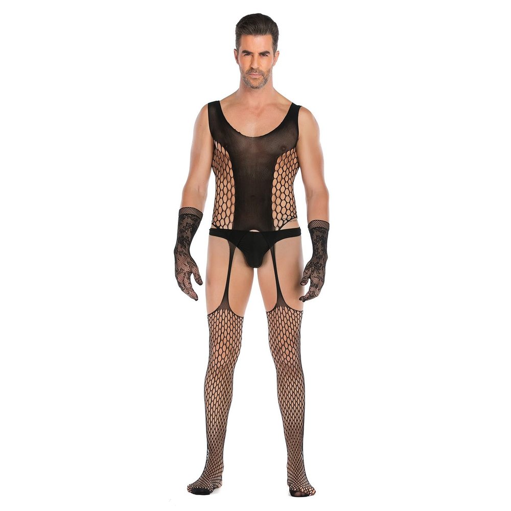 FGUUTYM Mens Intimate Jewelry Fishnet Tights Tights Bodysuits Stockings, p, One Size