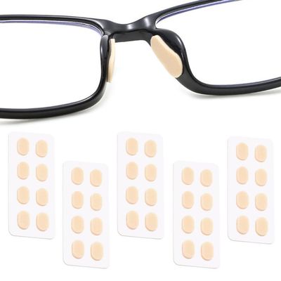 20 Pairs Nose Pads Soft Foam Anti Slip Eyeglass Nose Pads Foam Nose Cushion Anti Slip Adhesive for Glasses Eyeglasses Sunglasses Children Glasses
