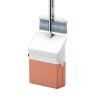 VIDECOR Mini Handy Broom Dustpan Set Standing Upright Dustpan with Long Handle & Comb Teeth for Kitchen Floor Home Indoor Outdoor Table Desktop,A view 1