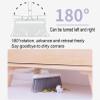 VIDECOR Mini Handy Broom Dustpan Set Standing Upright Dustpan with Long Handle & Comb Teeth for Kitchen Floor Home Indoor Outdoor Table Desktop,A view 4