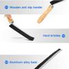 2Pcs Crevice Cleaning Brush, Wood Handle Gap Cleaning Brush Narrow Window Groove Cleaning Brush Tool for Tight Spaces, Window Door Track Cleaner Scrub Brushes for Bathroom Kitchen Tile Detail Cleaner view 4