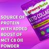 Keto Collagen by Groovy Keto | Bovine Collagen Peptides Powder + MCT C8 Powder | Hydrolysed Collagen & MCT C8 Oil | Sugar Free | Keto Friendly | Collagen Supplements | Unflavoured view 3